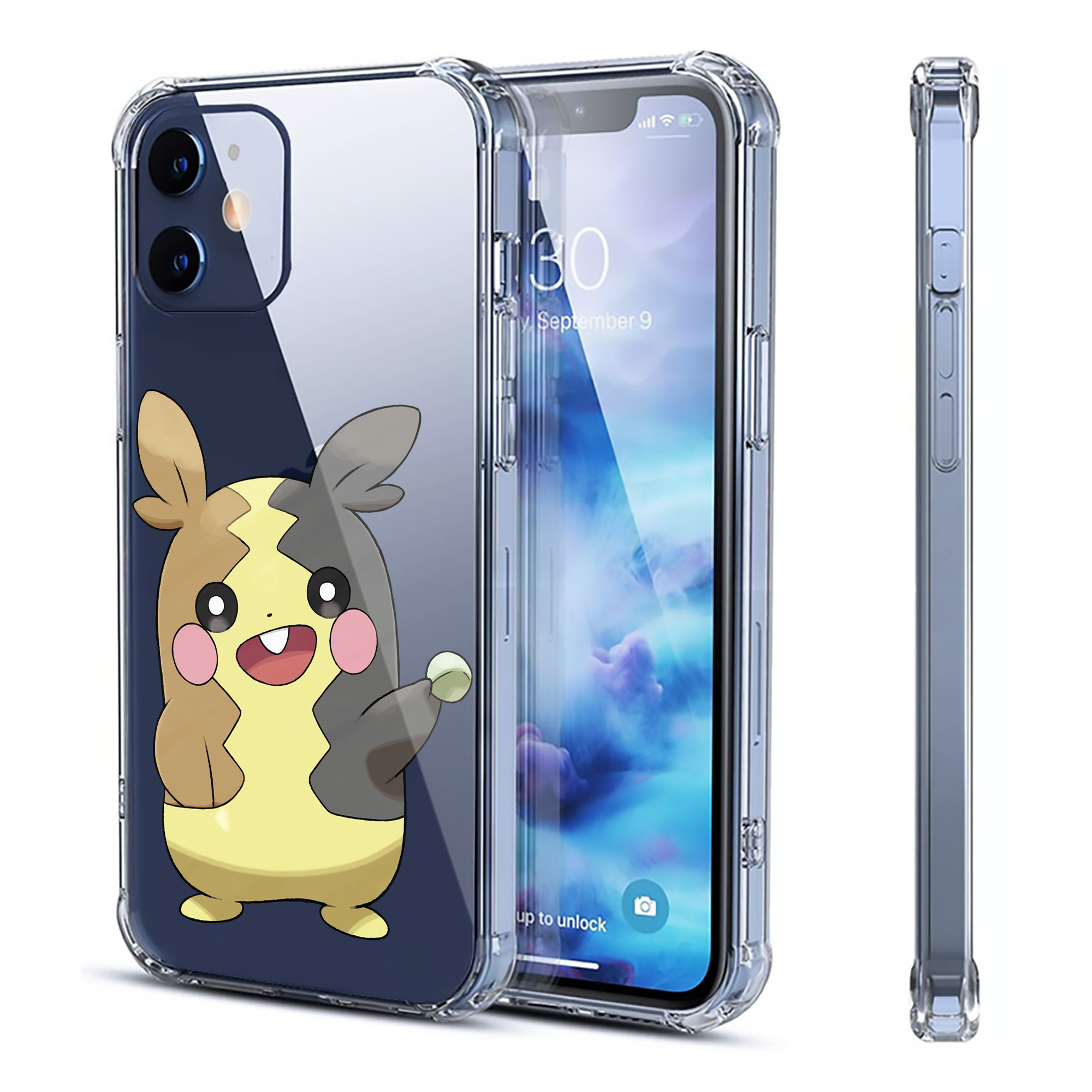 （画像用） ポケットモンスター Pokémon 【iPhone 12シリーズ対応】透明スマホケース（クリアソフトケース）